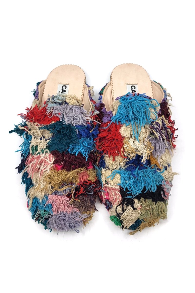 Niki Babouche “Sakami” Flats In Colors Checkered Pink, Red, Black, Blue, & Cream (Size 40) - Made X Hudson