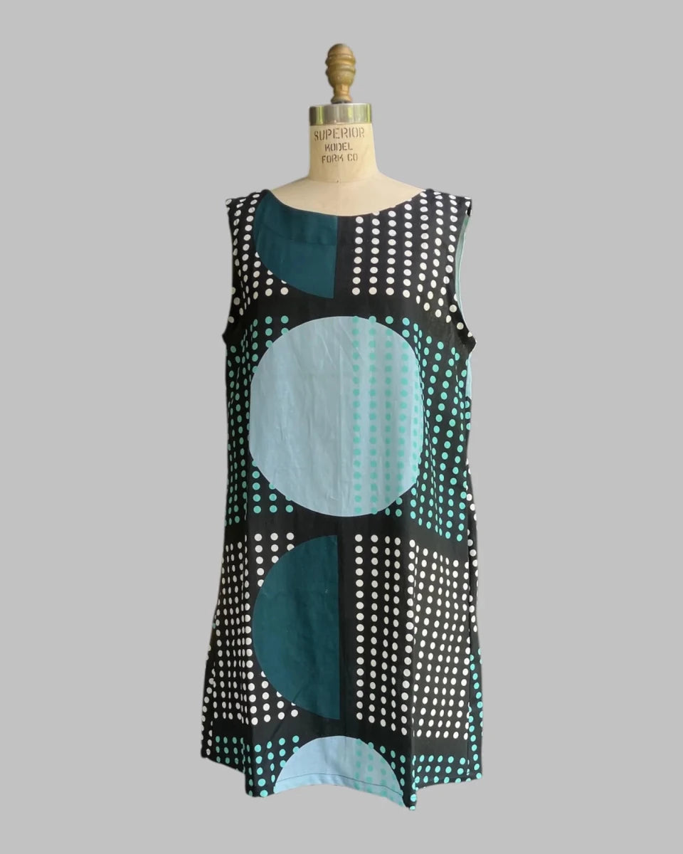 Mini Mu'u in Moonrise Print Sleeveless Baby Doll Dress - Made X Hudson