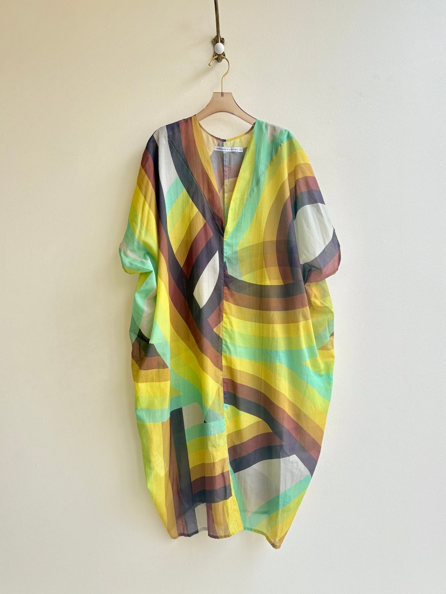 Rainbow Saturn Print Kaftan - Made X Hudson