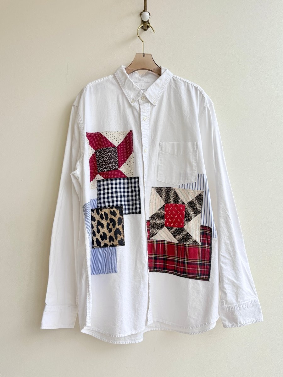 Ribbon Star Patchwork White Oxford (Reworked) - Made X Hudson