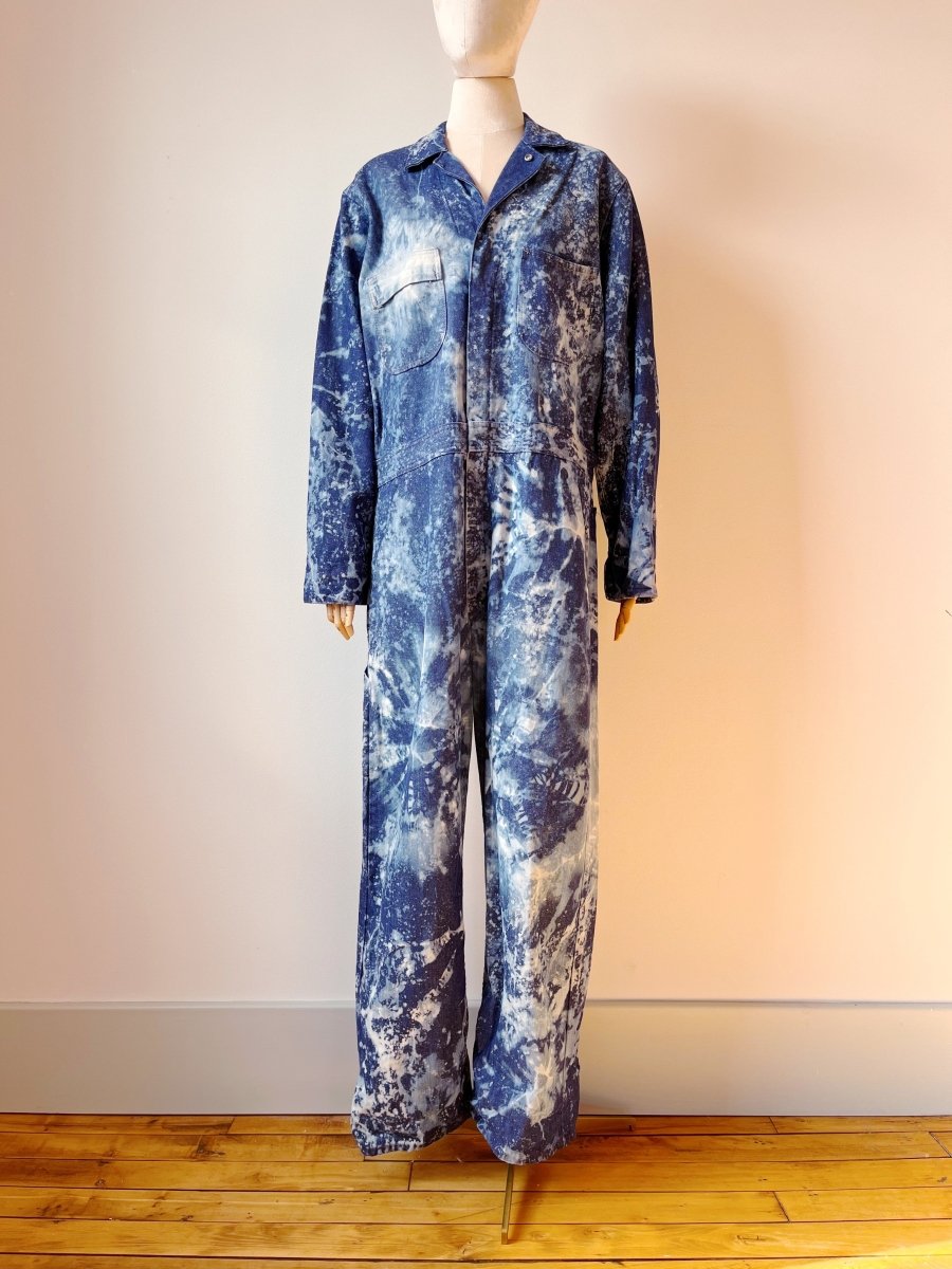 Blue Wash Denim Coveralls (Reworked) - Made X Hudson