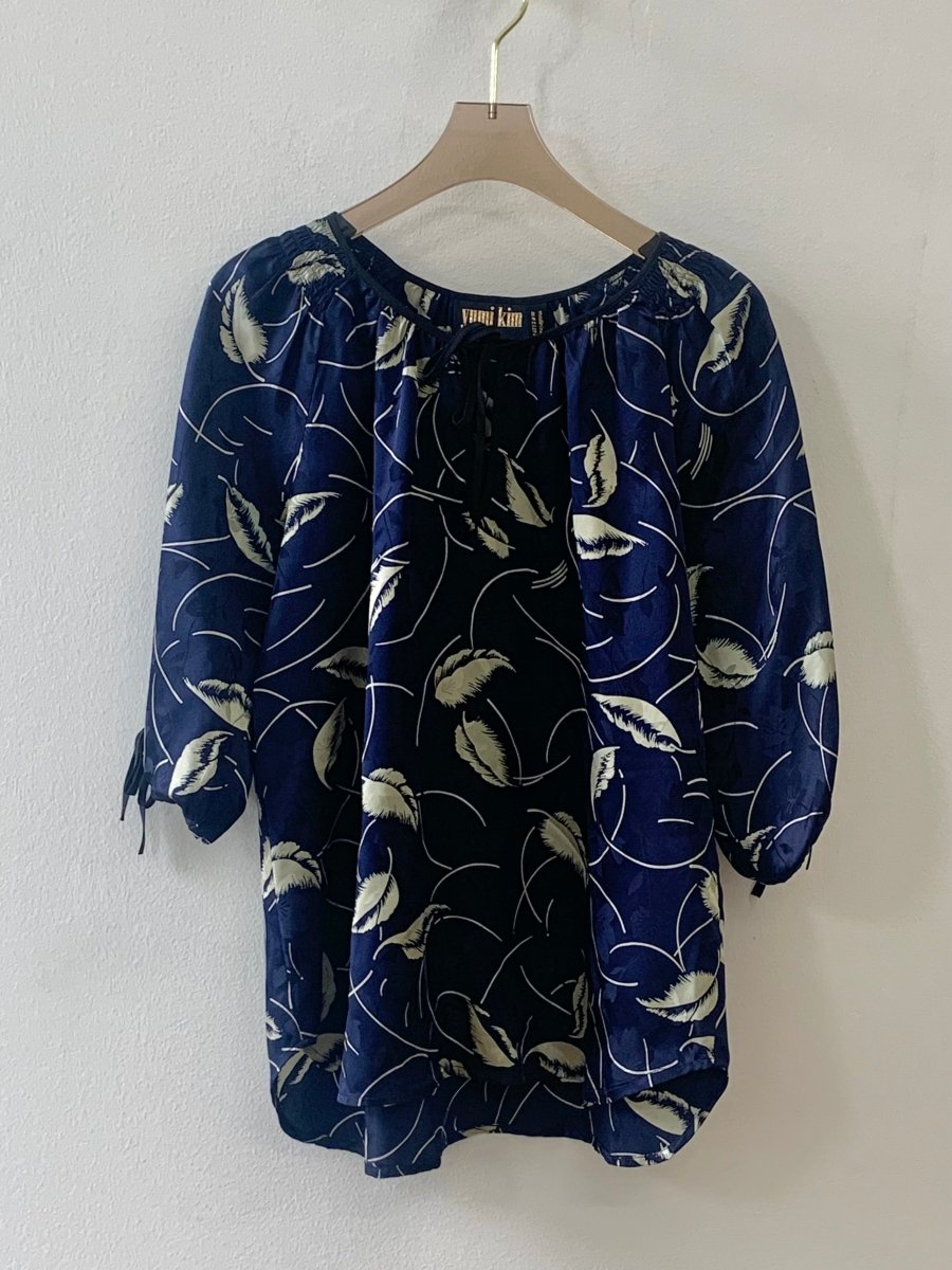 Yumi Kim Floral Navy Top - Made X Hudson