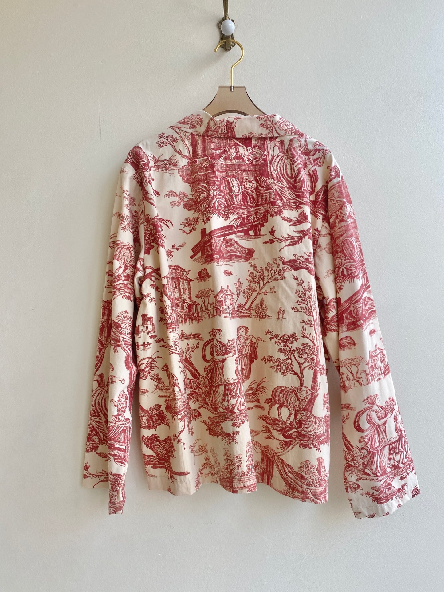 Red Toile Utility Jacket