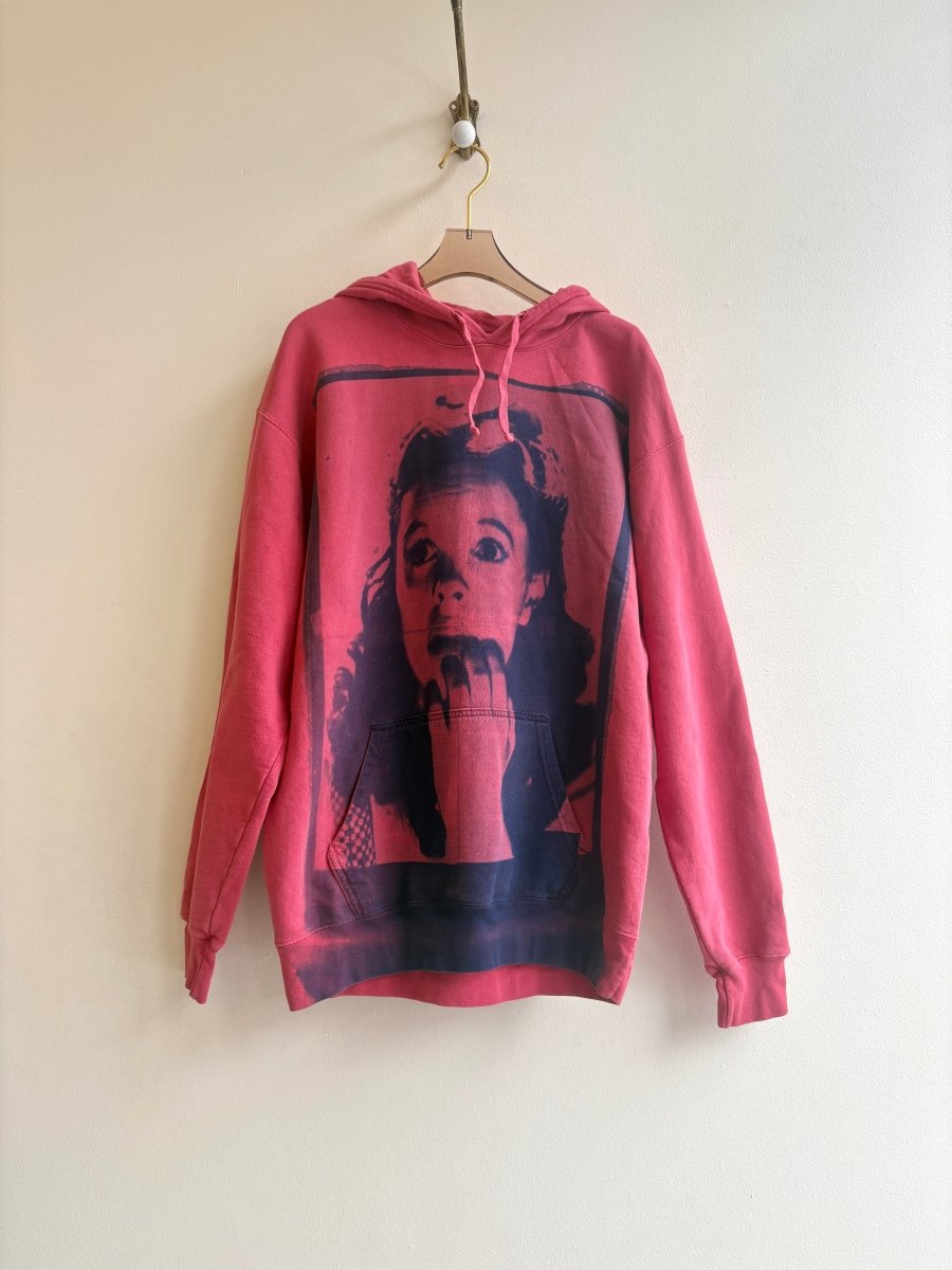 Judy Brick Red & Navy Sun Cyanotype Hoodie (Reworked) - Made X Hudson