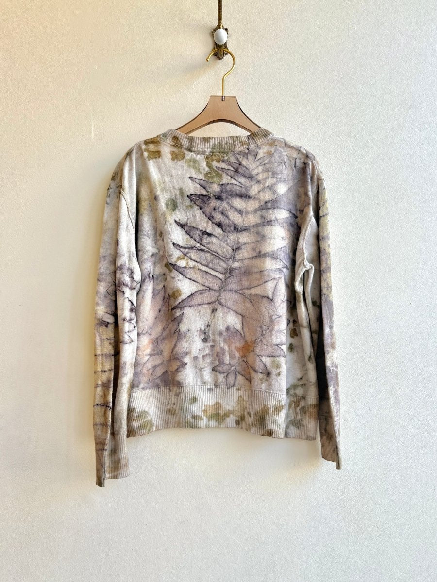 Eco Printed Crew Neck Sweater (Reworked) - Made X Hudson