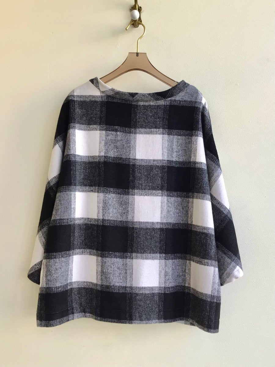 Black & White Plaid Jacket (Reworked) - Made X Hudson