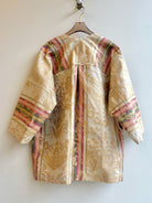 Golden Damask Pale Pink and Sage Stripe Chore Jacket - Made X Hudson