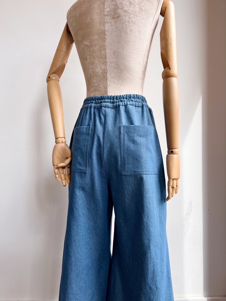Light Wash Denim Wide - Leg Pant - Made X Hudson