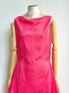 Zero-Waste Dress in Watermelon Pink Stripe - Made X Hudson