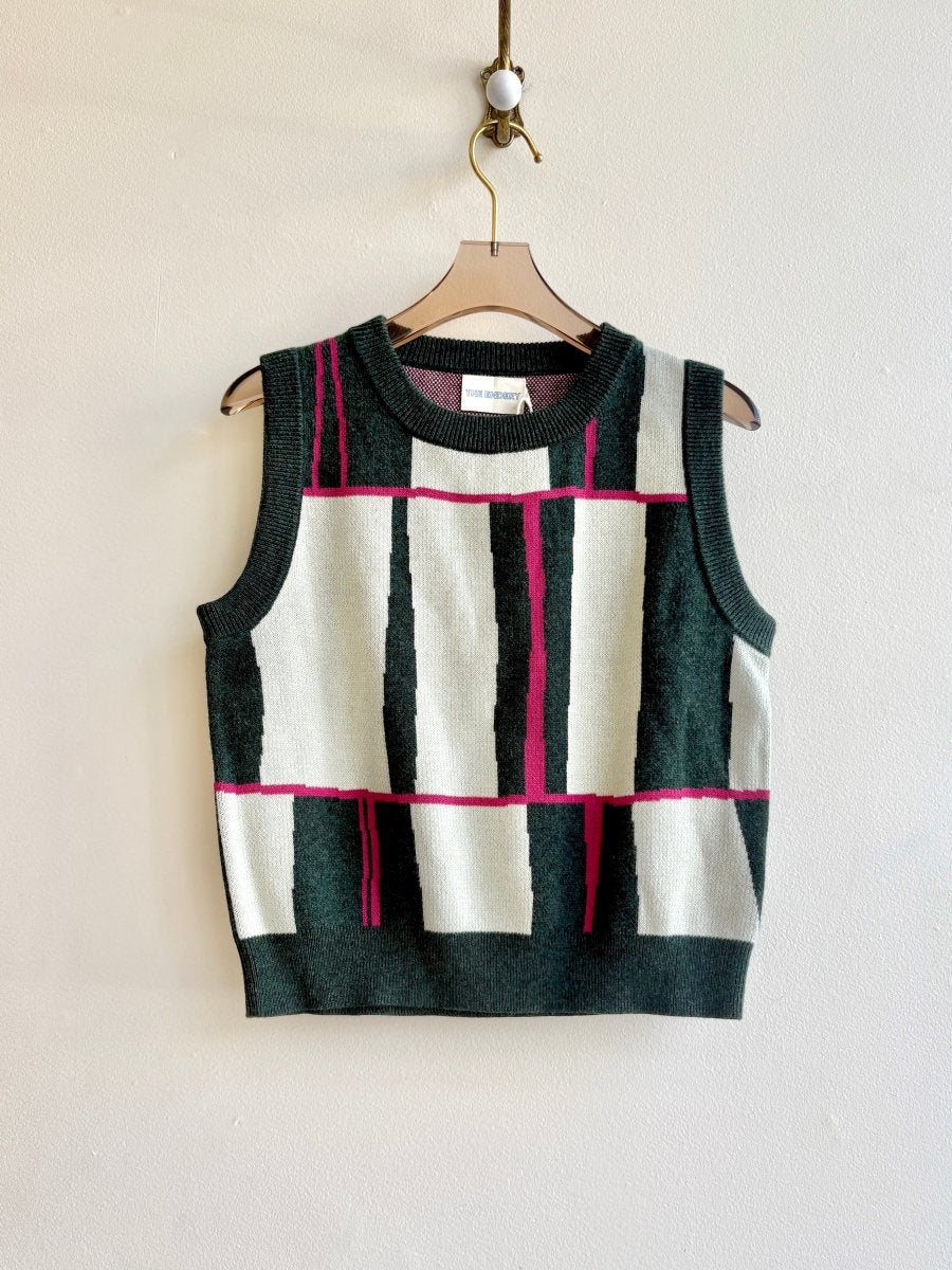 Forest Green Piet Cinchona Knit Vest - Made X Hudson