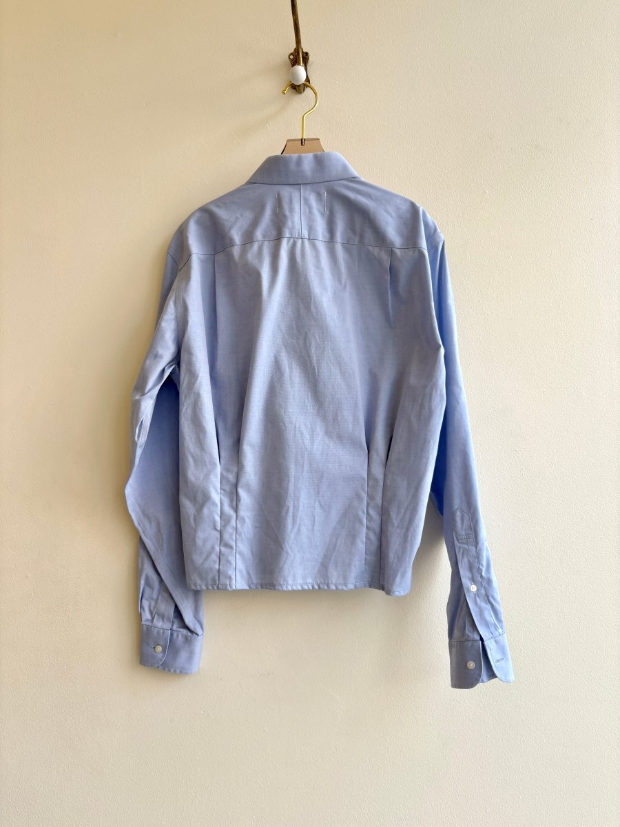 The Kevin Top | Light Blue w/ Gathered Waist (Reworked) - Made X Hudson