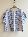 Denim and Bronze Ikat | Picnic Top - Made X Hudson