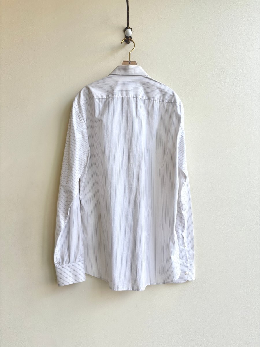 Valentino | White Pinstriped Shirt (Vintage) - Made X Hudson