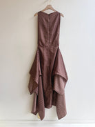 Zero - Waste Dress in Brown Floral Silk - Made X Hudson