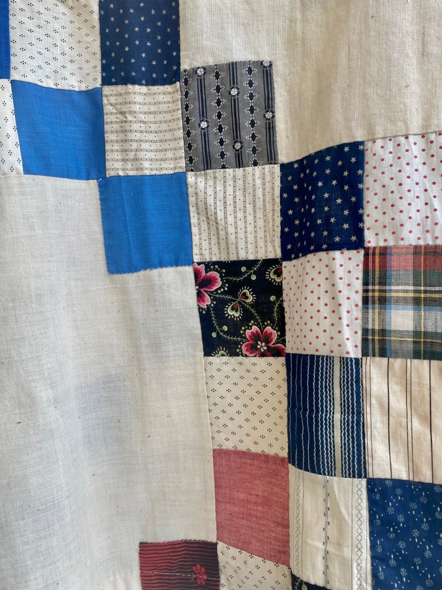 Natural & Multi Mini Square Quilt Box Top - Made X Hudson