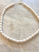 Freshwater Pearl Chain Choker Necklace - Made X Hudson