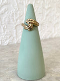 Brass Embrace Croissant Ring - Made X Hudson