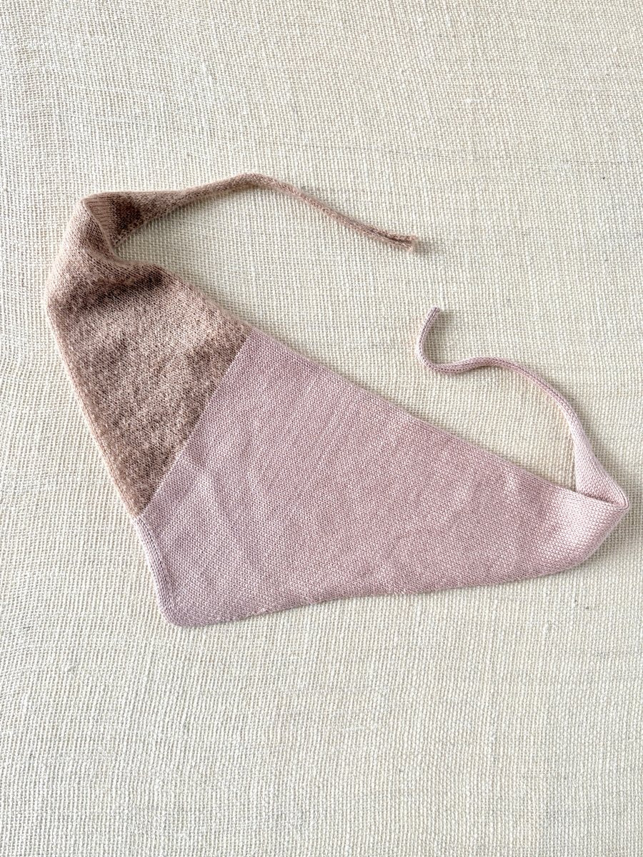 Blush and Tan | Triangle Neck Scarf - Made X Hudson
