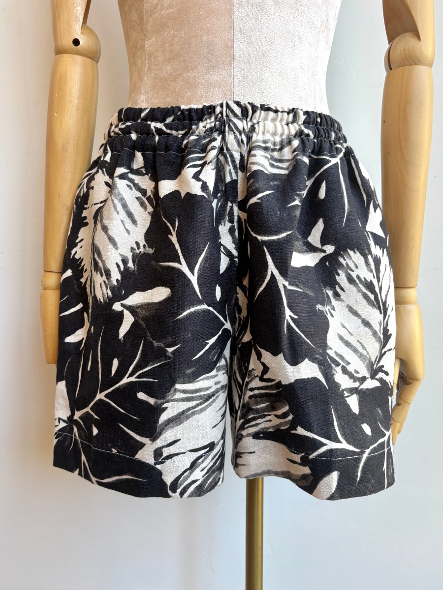 Midnight Tropics Linen Town Shorts - Made X Hudson