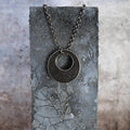 Dark Concrete Circle Necklace - Made X Hudson
