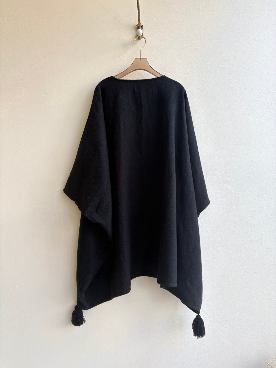 Cleobella | Black Cape w/ Tassels (Vintage) - Made X Hudson