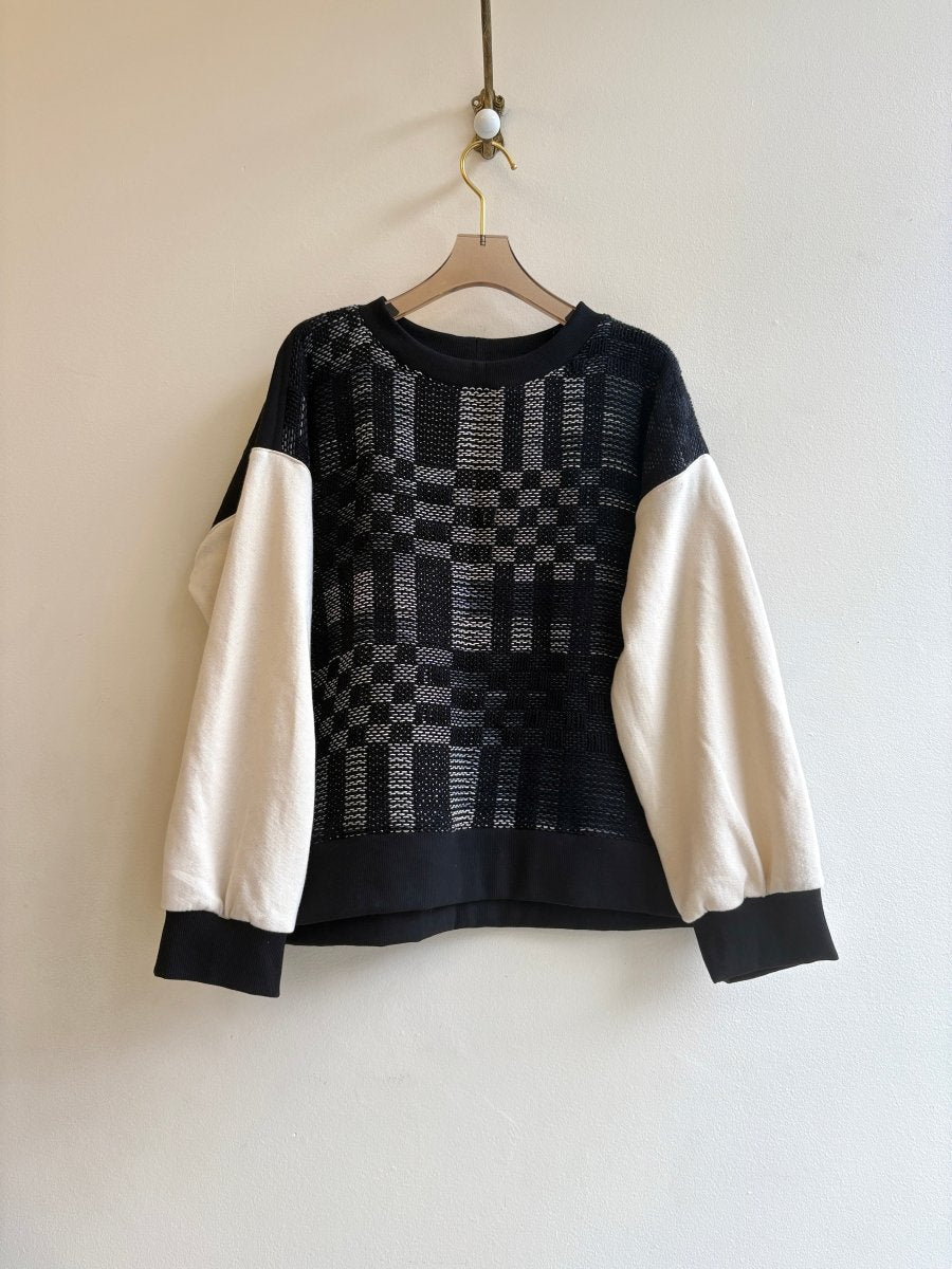 Handwoven Quilted Sweater Monochrome - Made X Hudson