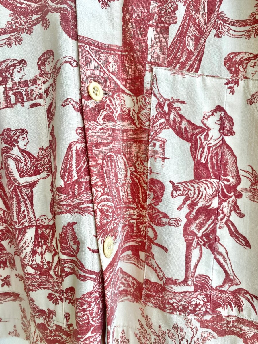 Red Toile Utility Jacket - Made X Hudson