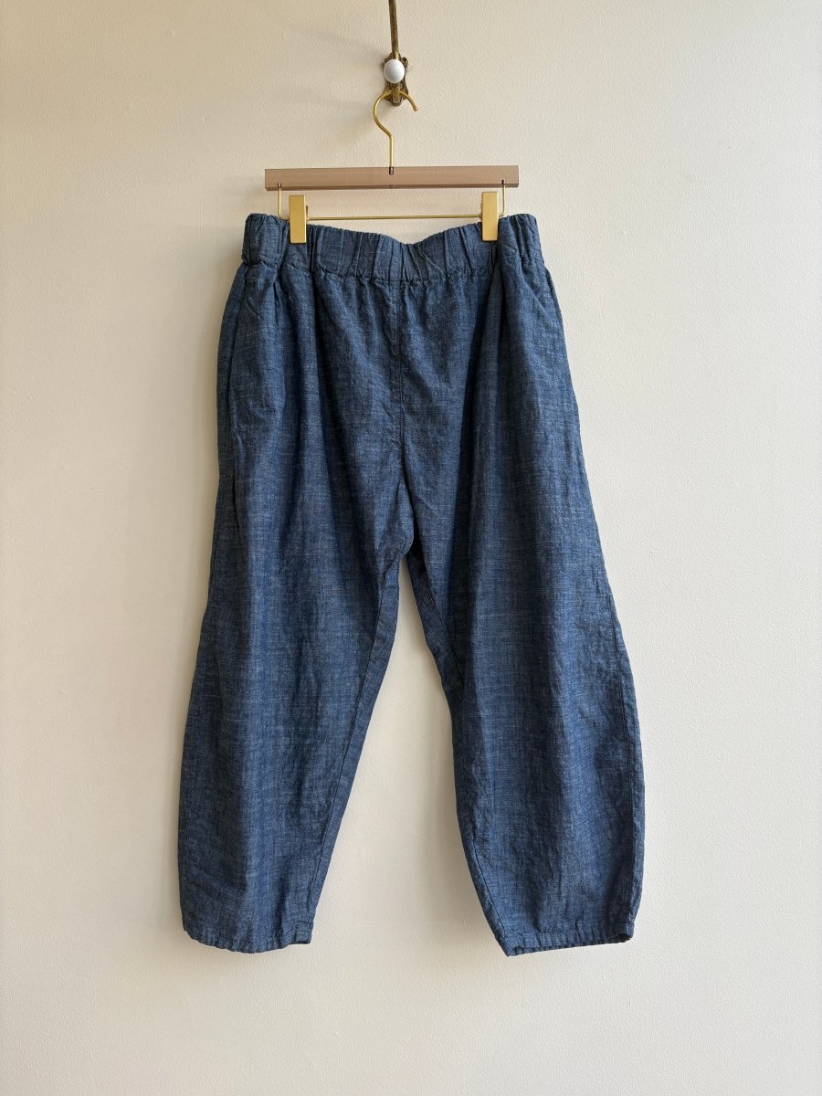Dark Chambray Blue Hemp - Cotton Studio Pant - Made X Hudson