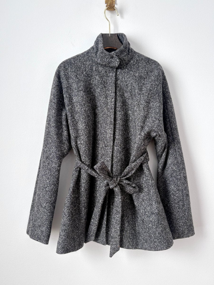Katherine Jacket in H.S. Cashmere Boucle Sharkskin - Made X Hudson