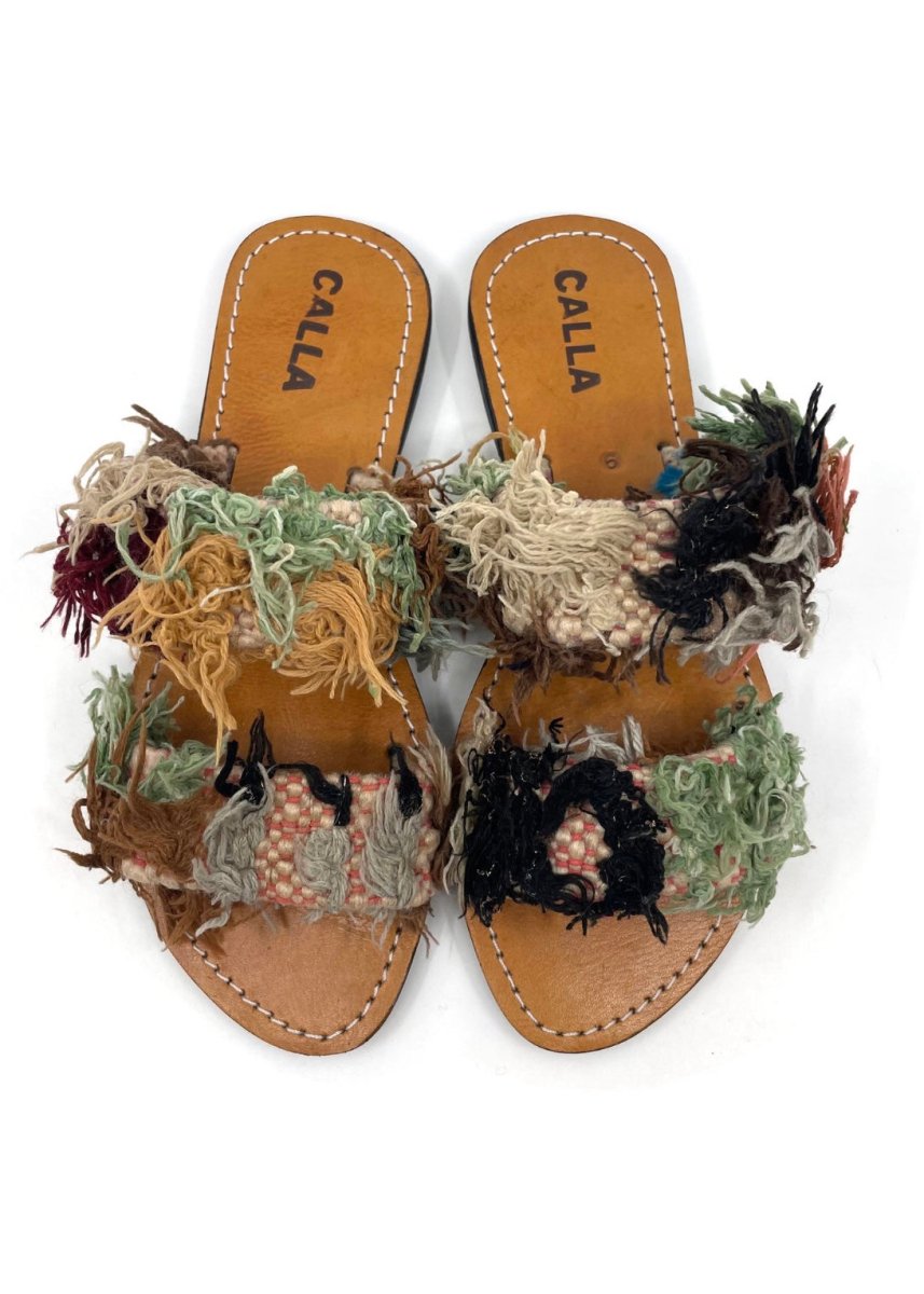 Hali Sandals “Ioulo” In Colors Black, Tan, Seafoam, Brown, Pink, Cream, Maroon (Size 39) - Made X Hudson