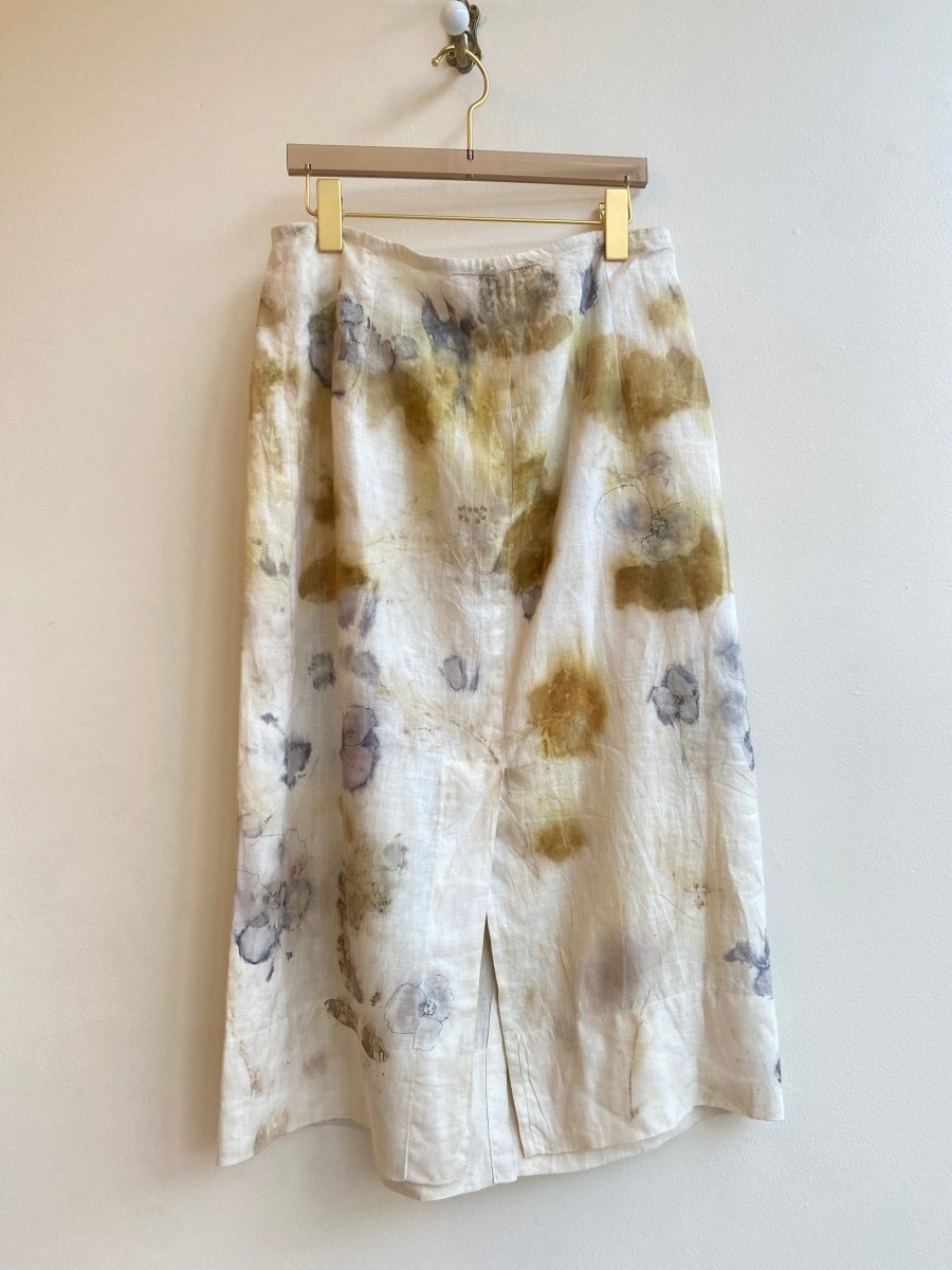 Linen Eco - Printed Skirt (Reworked) - Made X Hudson