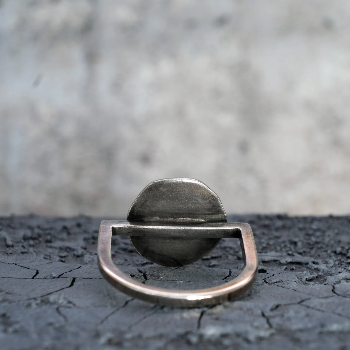 Hammered "D" Style Ring - Made X Hudson