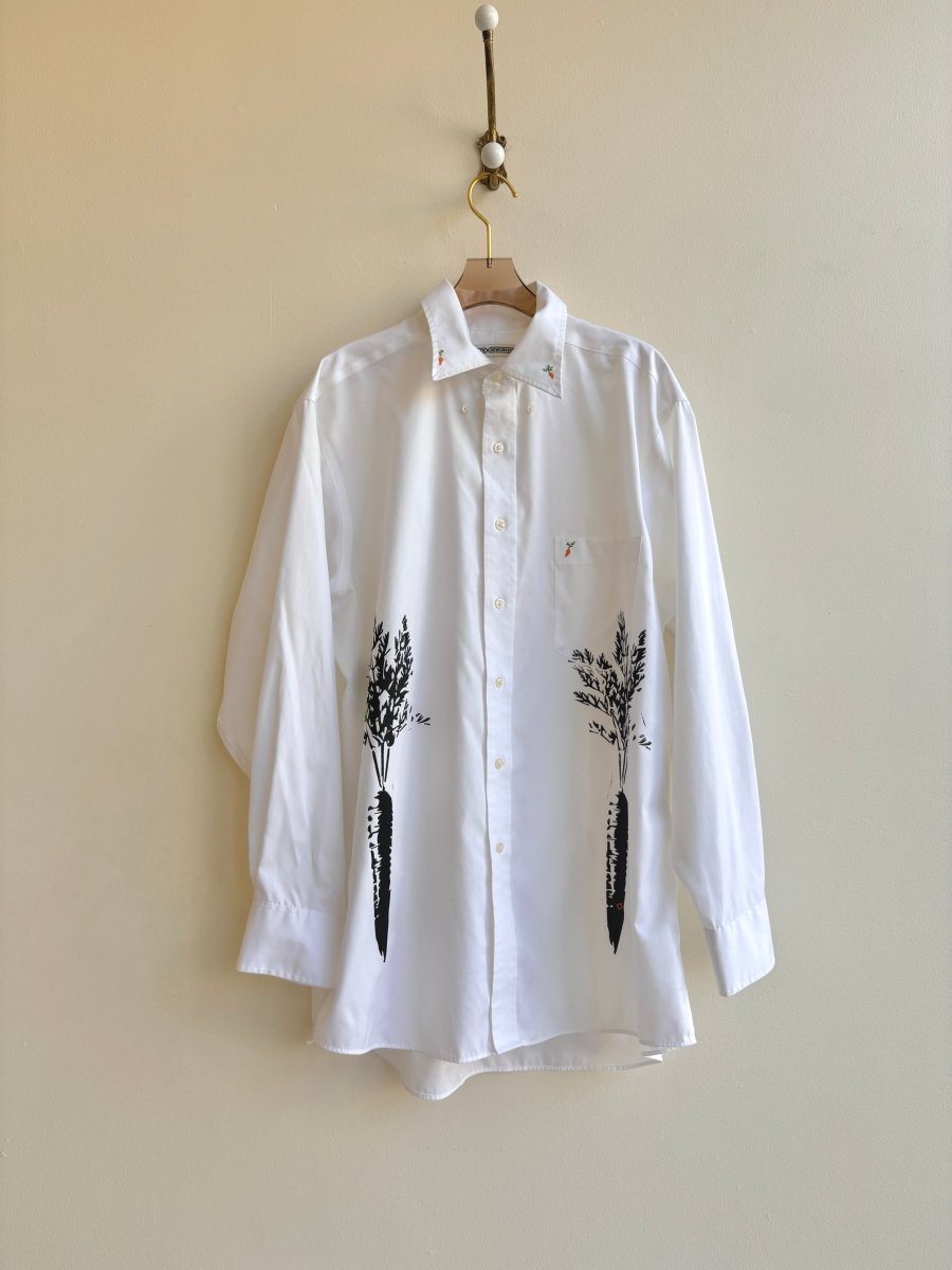 Carrot & Hearts Embroidered Carrot Shirt (Reworked) - Made X Hudson