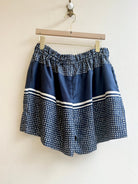 "Circe" Navy Dotted Town Shorts - Made X Hudson