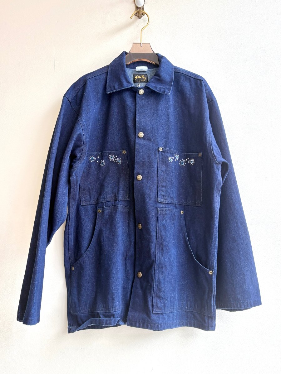Floral Embroidered Stan Ray Denim Jacket (Reworked) - Made X Hudson