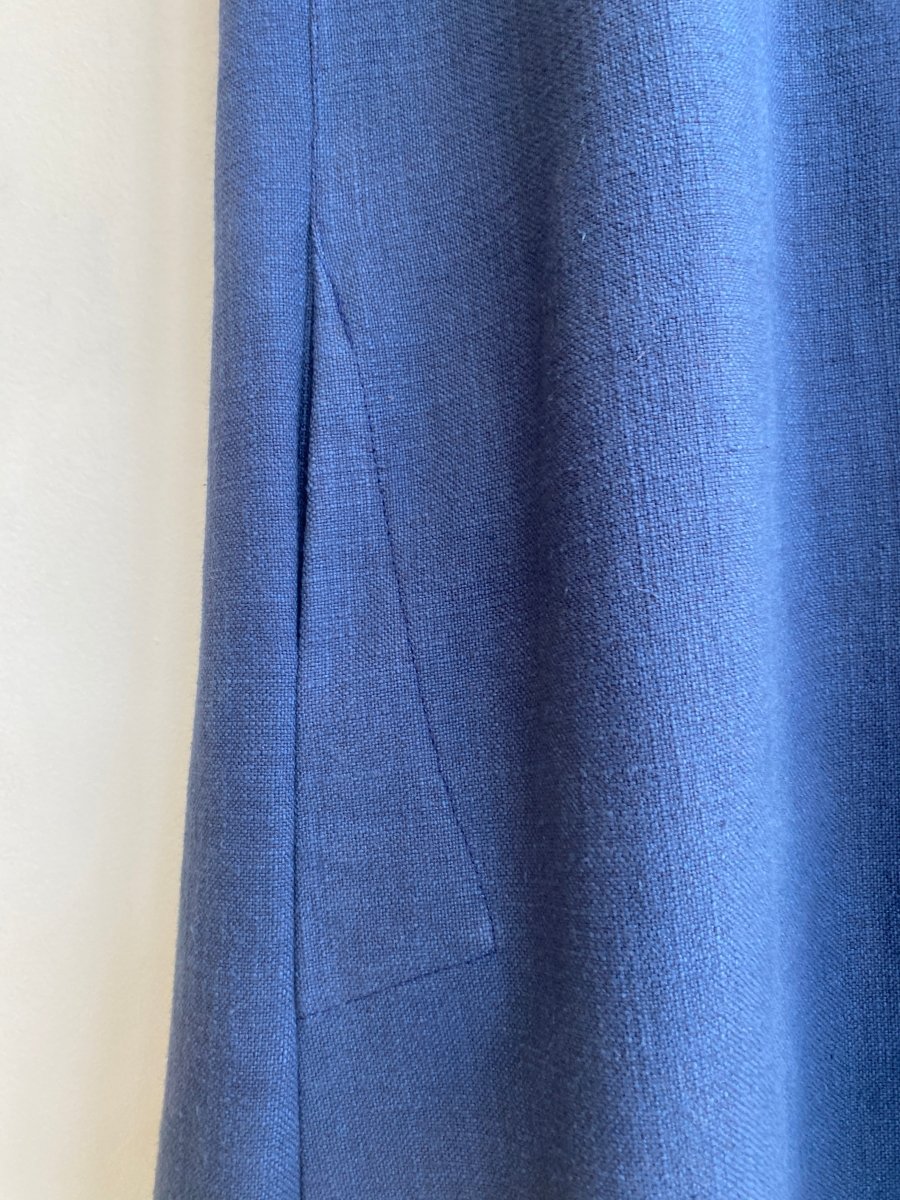 Zero Waste Blue Caftan Duster / Long Vest - Made X Hudson