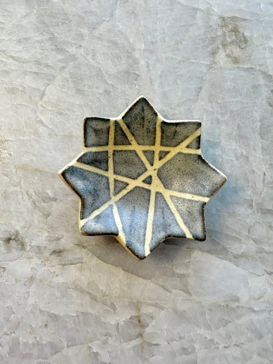 Faded Dark Clay Lines Ring Holder - Made X Hudson