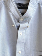 Sky Blue Annette Crop Top w/ Pearl Accent (Reworked) - Made X Hudson