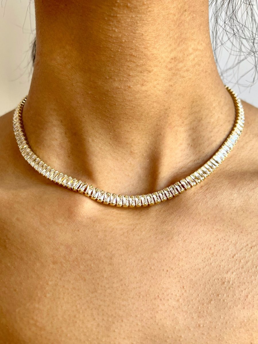 Cubic Zirconia (CZ) Tennis Necklace (Multiple Styles) - Made X Hudson