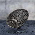 Large Etched Oval Ring - Made X Hudson