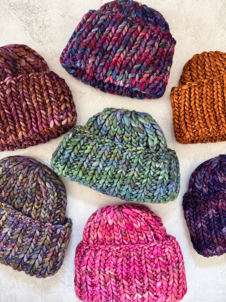 Variegated Roving Wool Hat - Made X Hudson