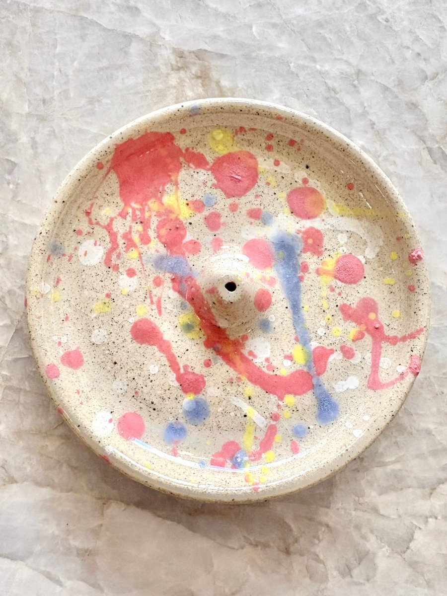 Watermelon, Blue & Lemon Dark Sand Incense Holder - Made X Hudson