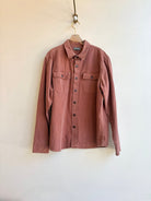 Brick Red Shirt w/ Quilt Patch (Reworked) - Made X Hudson