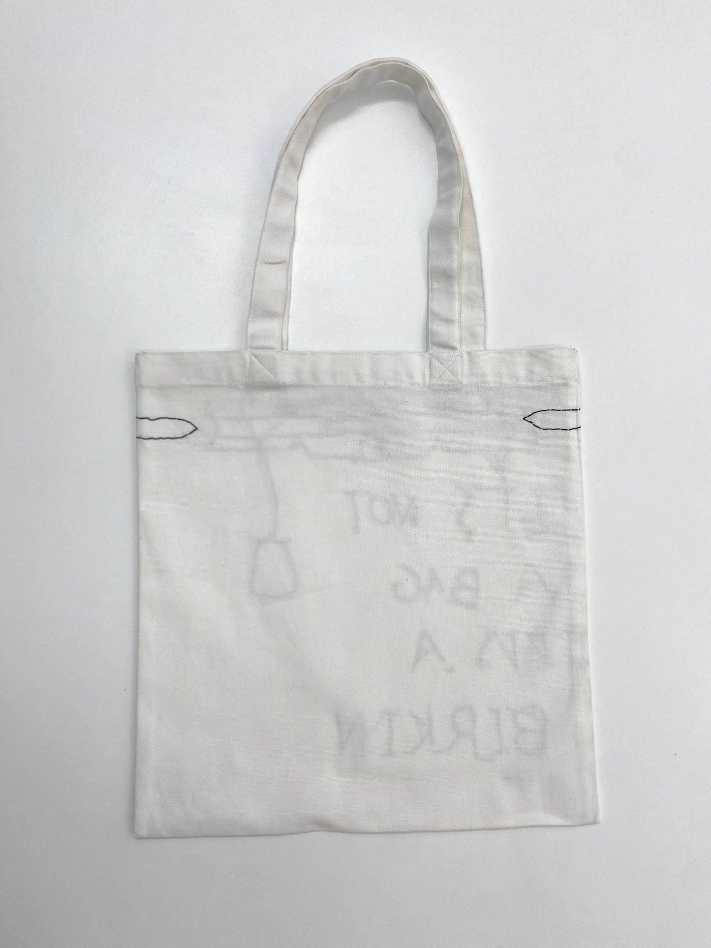 “It’s not a bag it’s a Birkin” Hand-Embroidered Tote