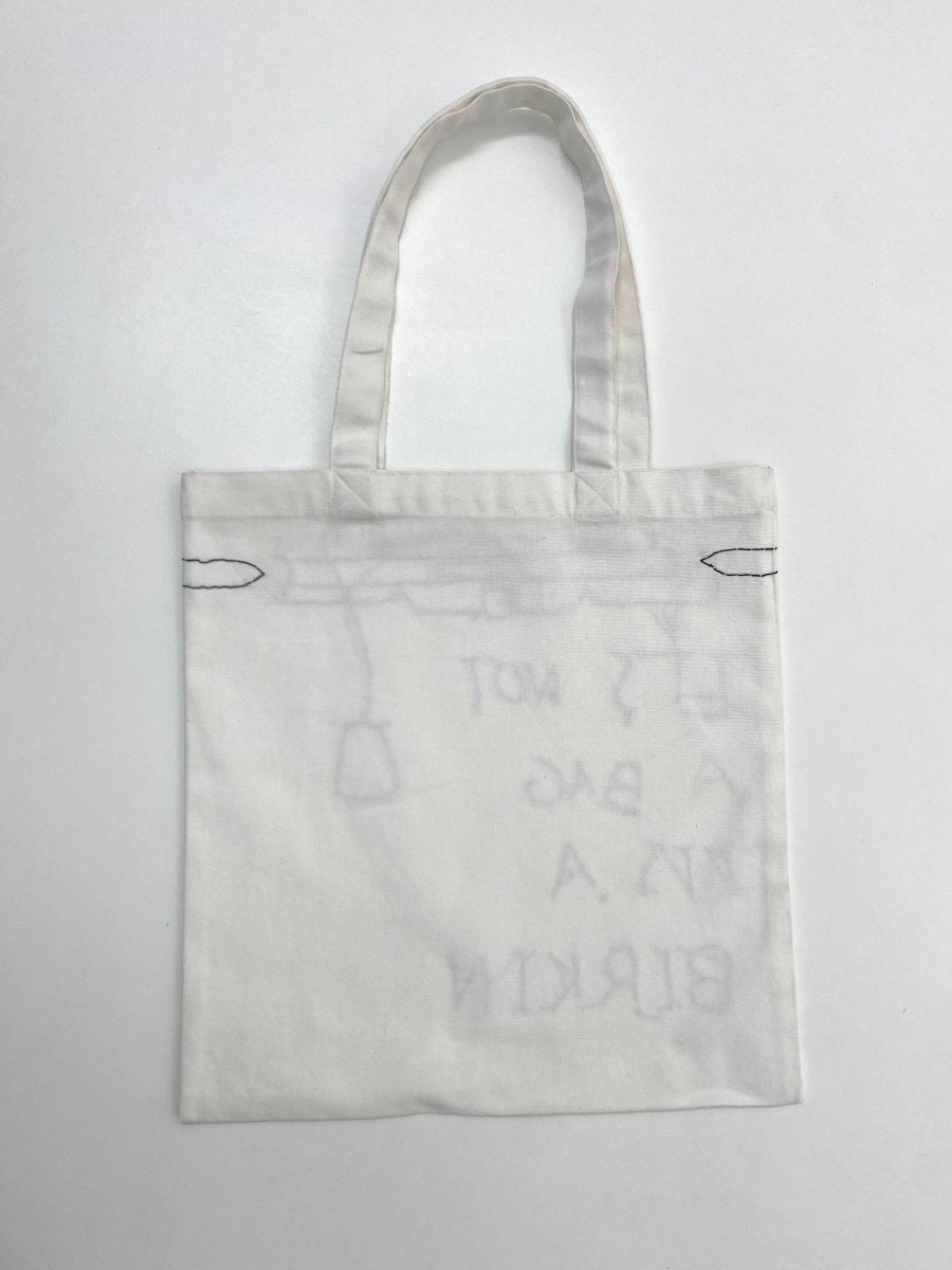 “It’s not a bag it’s a Birkin” Hand - Embroidered Tote - Made X Hudson