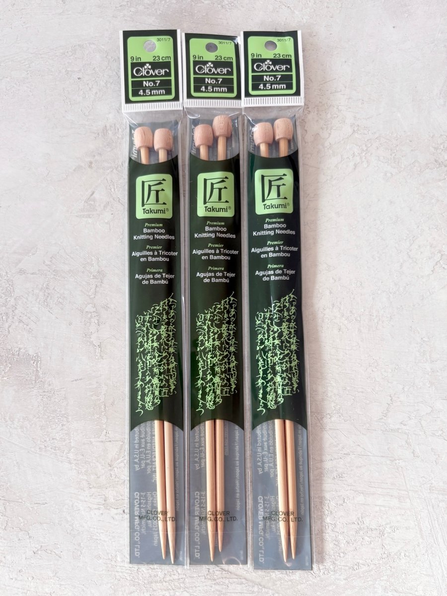 Clover Takumi | Bamboo Knitting Needles (Multiple Sizes) - Made X Hudson
