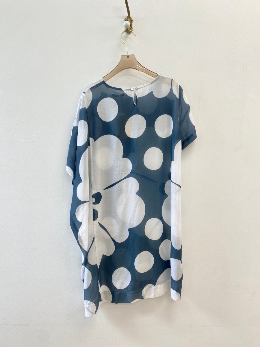 Jumbo Blue Pareo Kaftan - Made X Hudson