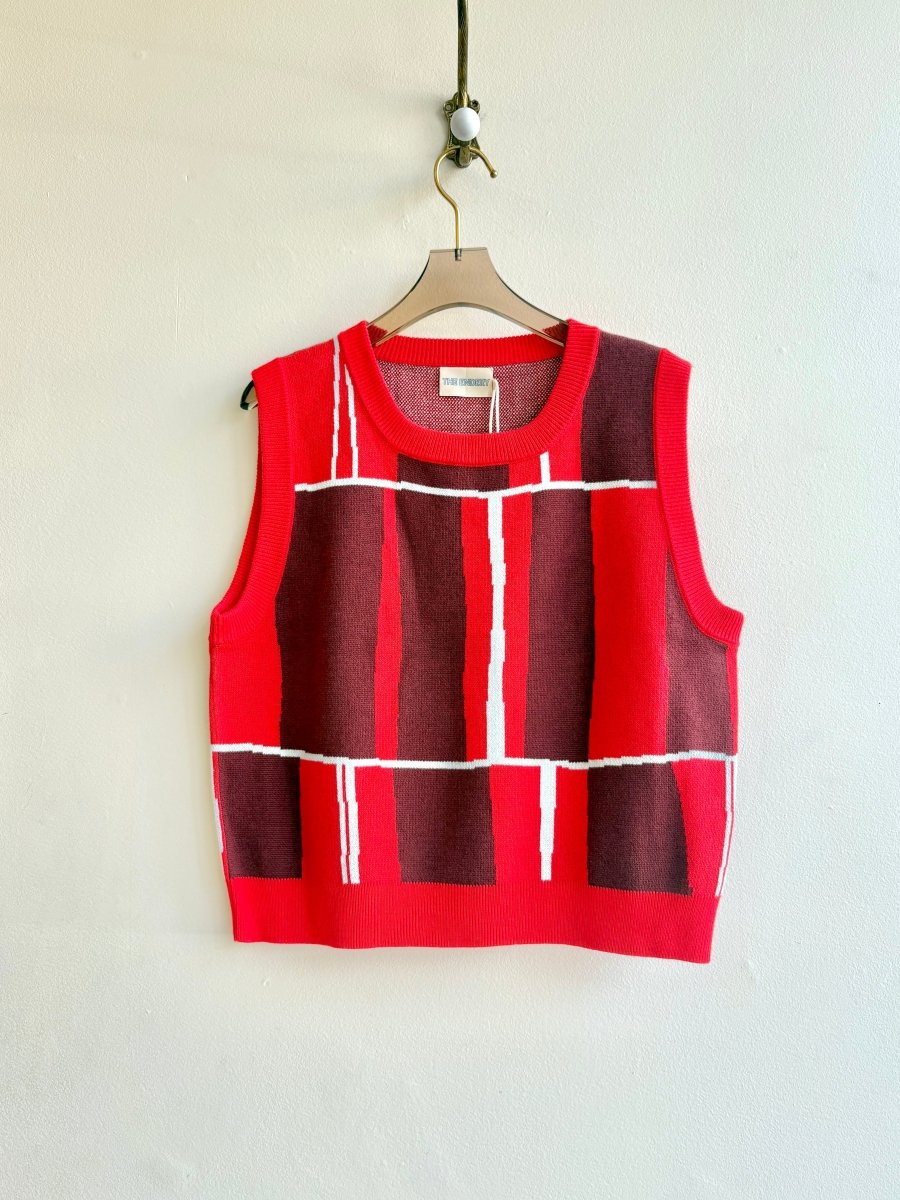Cherry Red Piet Cantuta Knit Vest - Made X Hudson
