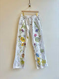 "Celosia" Mirrored Eco Printed Painter Pants | Hand Painted (Reworked) - Made X Hudson