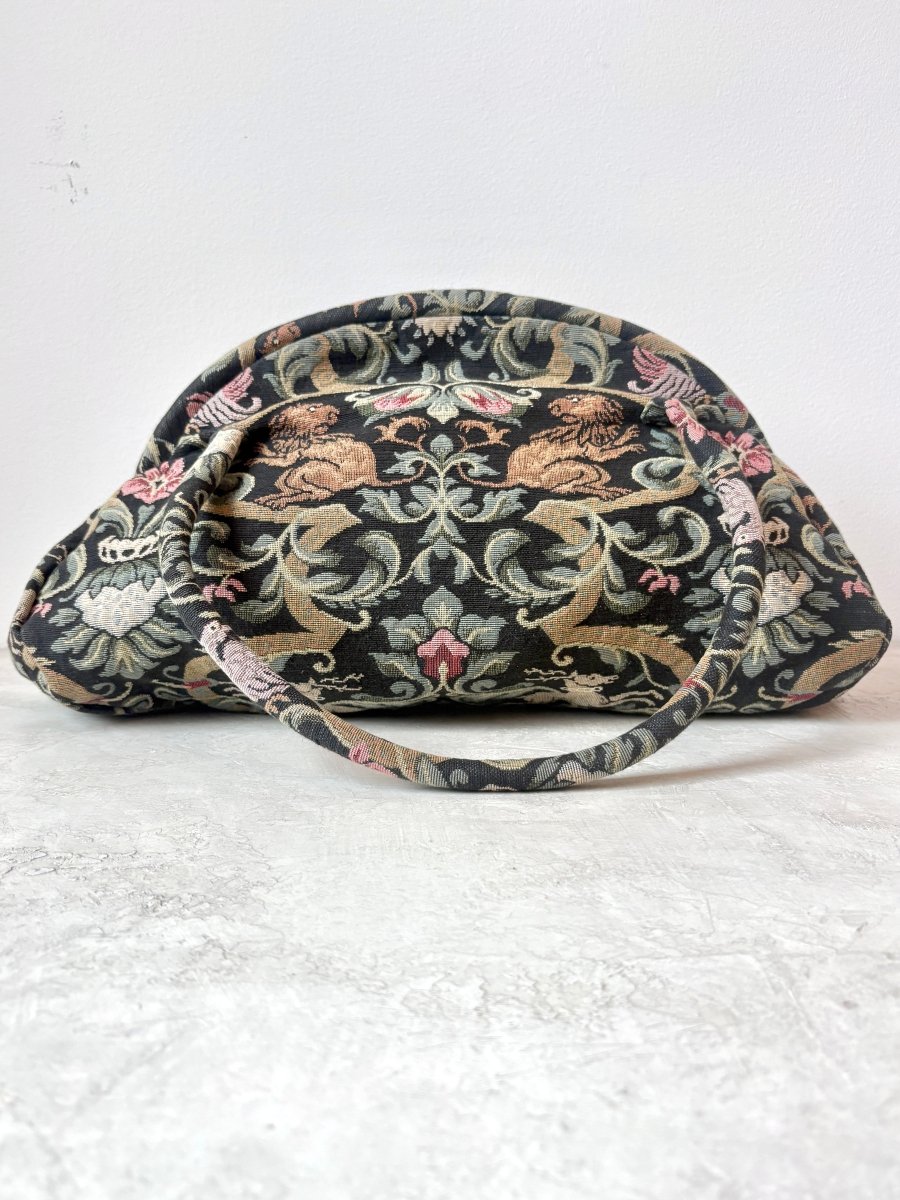 Lion Tapestry Clamshell Bag (Vintage) - Made X Hudson